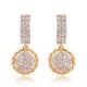 Designer Earrings with Certified Diamonds in 18k Yellow Gold - ER0515P